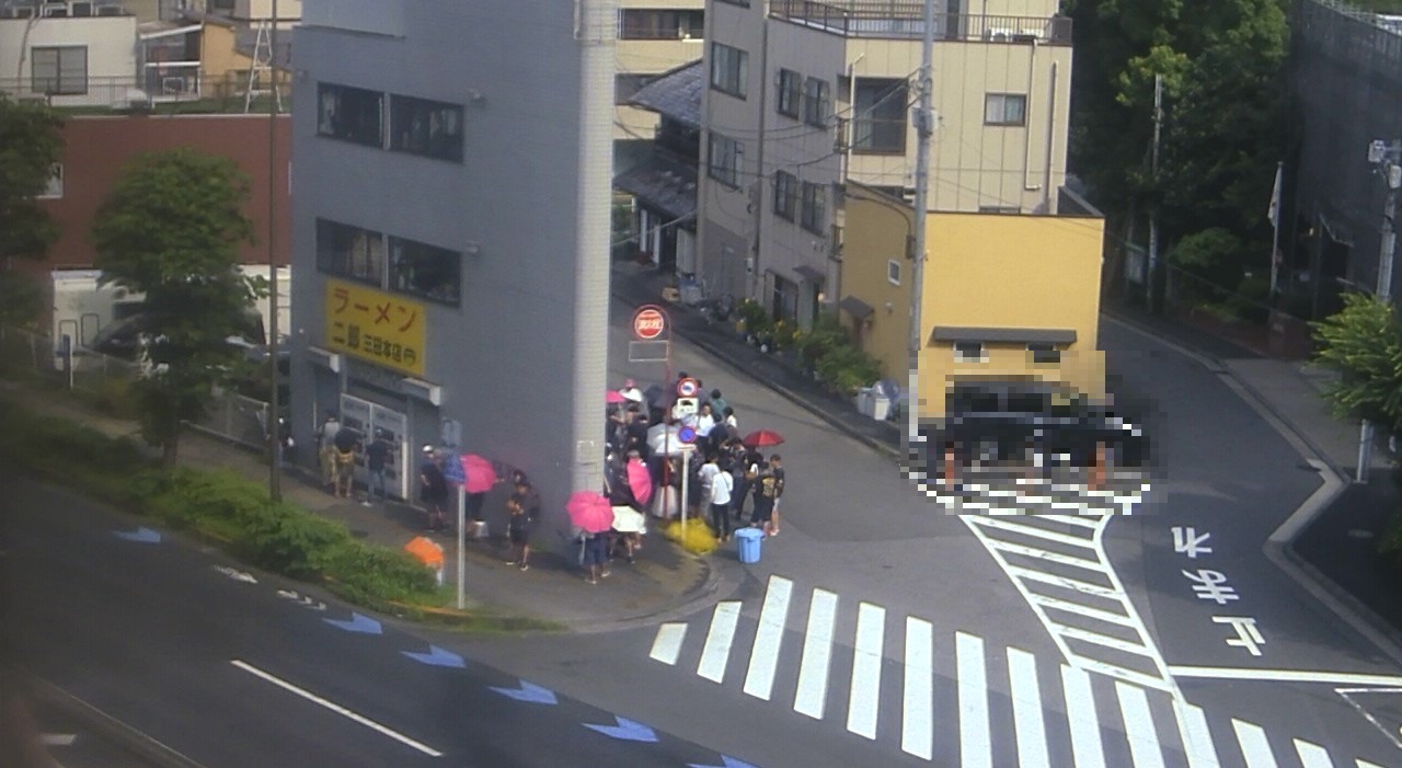 2024年7月13日ラーメン二郎三田本店の並び