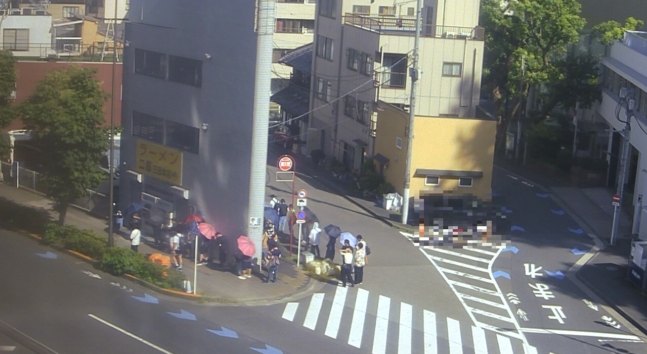 2025年7月19日ラーメン二郎三田本店の並び