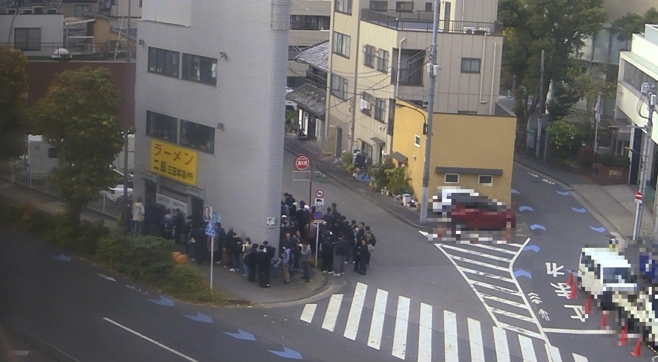 2025年12月6日ラーメン二郎三田本店の並び