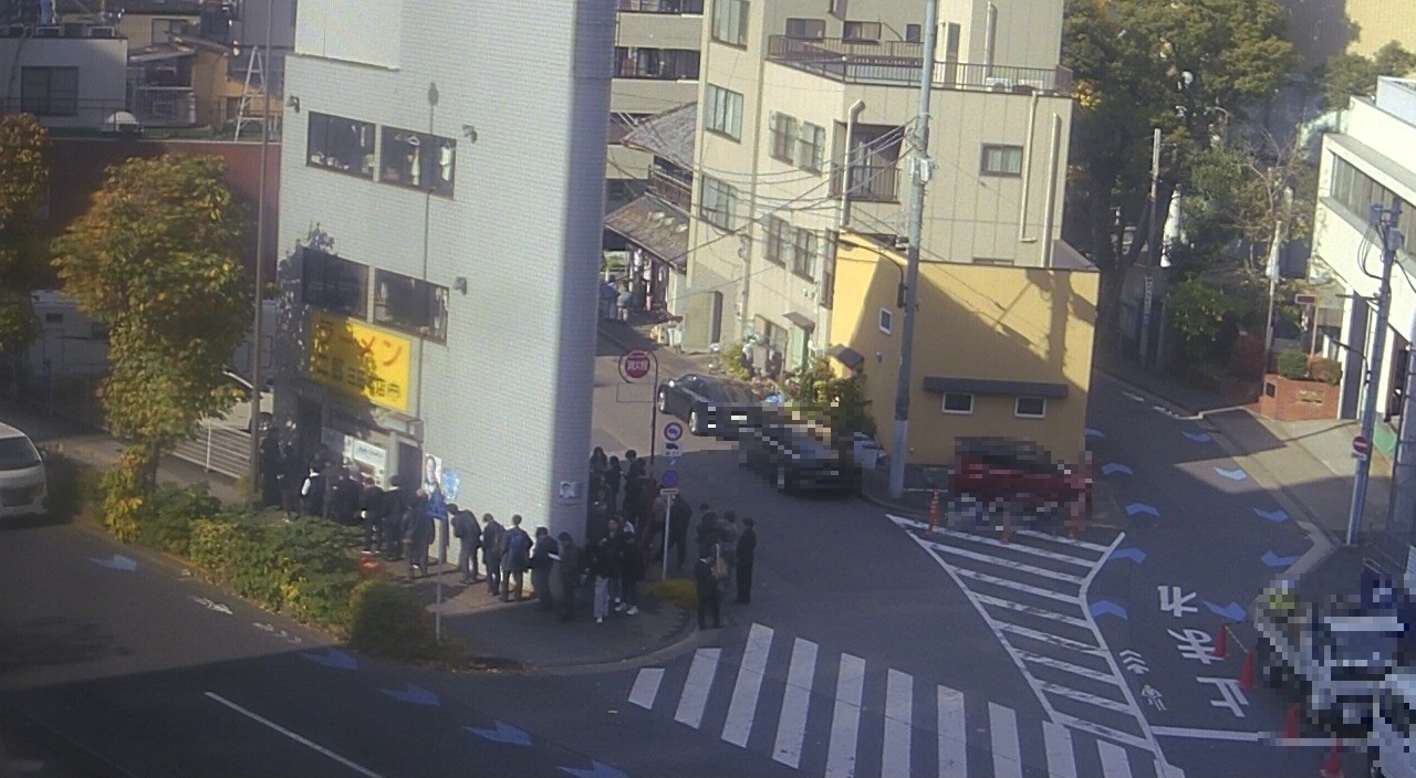 2025年12月11日ラーメン二郎三田本店の並び