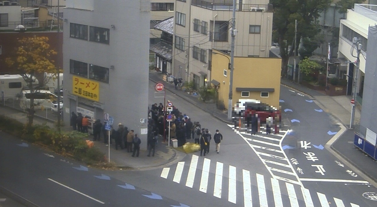 2025年12月27日ラーメン二郎三田本店の並び