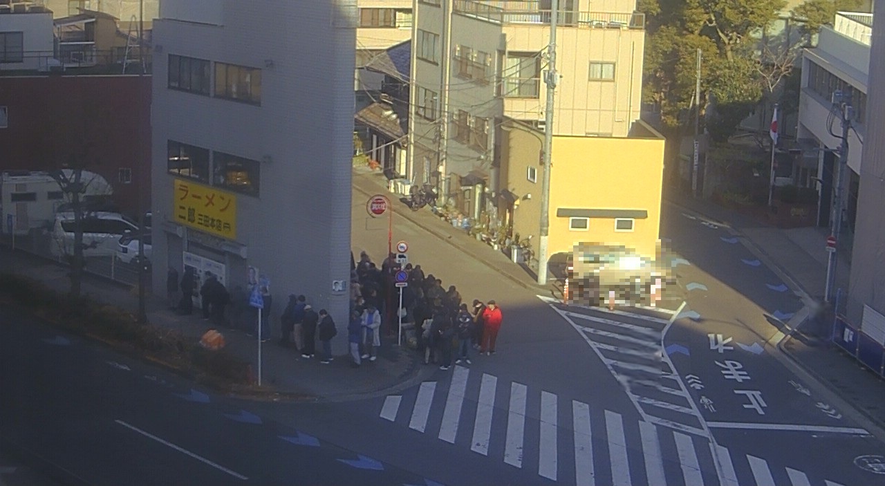 2026年2月14日ラーメン二郎三田本店の並び